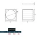 Περσίδα βαρύτητας αλουμινίου Dospel KRZ Φ350 450x450mm