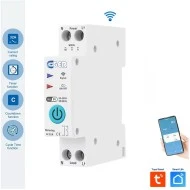 Smart WiFi ρελέ ράγας 63A EGER DTR001W με τοπικό χειρισμό, χρονοδιακόπτη & χρονικό συμβατό με Tuya / Smart Life