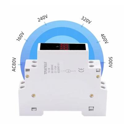 Βολτόμετρο ράγας ψηφιακό μονοφασικό EGER TX-1R για μέτρηση τάσης 80-500V AC