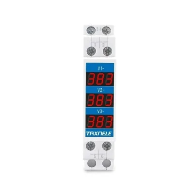Βολτόμετρο ράγας ψηφιακό τριφασικό EGER TX-3R για μέτρηση τάσης 80-500V AC Βολτόμετρο ράγας ψηφιακό τριφασικό EGER TX-3R για μέτρηση τάσης 80-500V AC