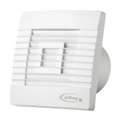 Εξαεριστήρας airRoxy Prestige Φ120 16W 230V 50Hz 126m³/h 44dB 2400rpm με περσίδες βαρύτητας