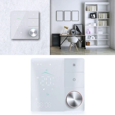 Smart Wifi θερμοστάτης χώρου προγραμματιζόμενος εβδομαδιαίος χωνευτός ΒΗΤ 18W θέρμανσης με ξηρή επαφή λευκός Tuya Smart & Smart Life