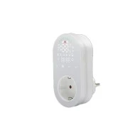 Smart Wifi ψηφιακός θερμοστάτης πρίζας EGER BHT 12W 16Α τύπου Suko με οθόνη λευκός