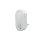 Smart Wifi ψηφιακός θερμοστάτης πρίζας EGER BHT 12W 16Α τύπου Suko με οθόνη λευκός