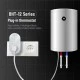 Smart Wifi ψηφιακός θερμοστάτης πρίζας EGER BHT 12W 16Α τύπου Suko με οθόνη λευκός