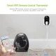 Smart Wifi ψηφιακός θερμοστάτης πρίζας EGER BHT 12B 16Α τύπου Suko με οθόνη μαύρος