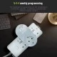 Smart Wifi ψηφιακός θερμοστάτης πρίζας EGER BHT 12W 16Α τύπου Suko με οθόνη λευκός