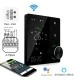 Smart WiFi ψηφιακός θερμοστάτης χωνευτός EGER BAC-18ELW B για 4-σωλήνιο σύστημα Fan-Coil 3-βαθμίδων μαύρο Tuya Smart & Smart Life