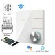 Smart WiFi ψηφιακός θερμοστάτης χωνευτός EGER BAC-18ELW W για 4-σωλήνιο σύστημα Fan-Coil 3-βαθμίδων λευκό Tuya Smart & Smart Life