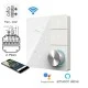 Smart Wifi ψηφικός θερμοστάτης χωνευτός EGER BAC-18ALW W για 2-σωλήνιο σύστημα Fan-Coil 3-βαθμίδων λευκό Tuya Smart & Smart Life