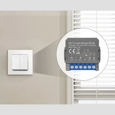 RF Smart Module Διακόπτης για Ρολά & Κουρτίνες (Tuya / Smart Life) CMS16-RF-1 WiFi