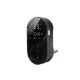 Smart Wifi ψηφιακός θερμοστάτης πρίζας EGER BHT 12B 16Α τύπου Suko με οθόνη μαύρος