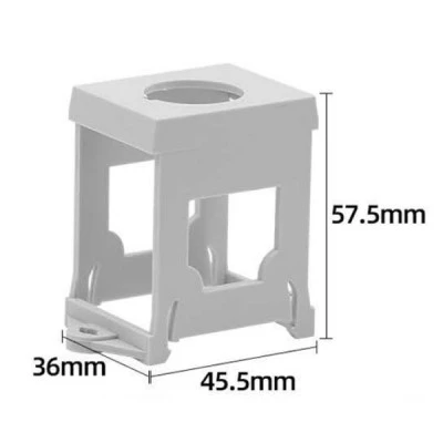 Βάση ράγας - adaptor Φ22 για λυχνίες & μπουτόν F129S KZE
