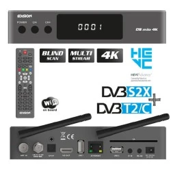 Δορυφορικός δέκτης EDISION OS MIO 4K S2X+T2/C DVB-S2X/DVB-T2/C Multi Stream