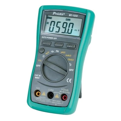 Πολύμετρο ψηφιακό Pro s kit MT-1232 με θήκη και μέτρηση ωμικής συνέχειας με Buzzer Πολύμετρο ψηφιακό Pro s kit MT-1232 με θήκη και μέτρηση ωμικής συνέχειας με Buzzer