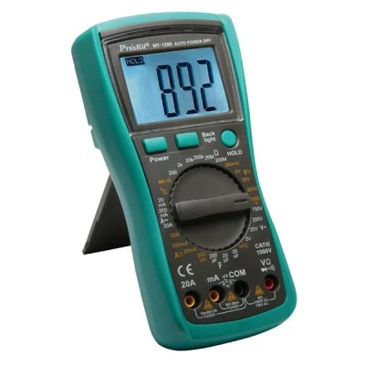 Πολύμετρο ψηφιακό με θήκη Pro s kit MT-1280 20Α για μετρήσεις υψηλής ακρίβειας & Probe θερμοκρασίας