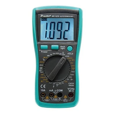 Πολύμετρο ψηφιακό Pro s kit MT-1270 με αυτόματη απενεργοποίηση και βοηθητικό φωτισμό