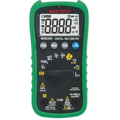 Ψηφιακό πολύμετρο πλήρες Mastech MS8238H TRUE RMS για σύνδεση Bluetooth σε συσκευές Android και iOS