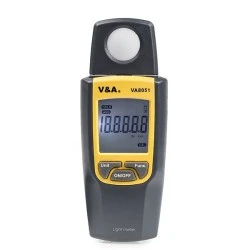 Ψηφιακό Luxομετρο V&A VA8051 ακριβείας με περιστρεφόμενη κεφαλή & περιστρεφόμενη κεφαλή 270°
