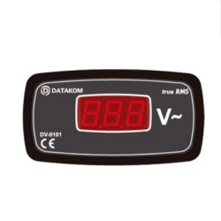 Όργανο πίνακος βολτόμετρο ψηφιακό DV-0101-48 DATAKOM AC 1Φ 96Χ48mm στεγανό IP54