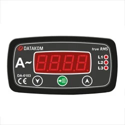 Ψηφιακό αμπερόμετρο όργανο πίνακος DA-0103-48 DATAKOM 170-275VAC 3Φ 96Χ48mm