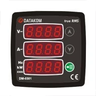 Όργανο πίνακος DM-0301-72 DTK αμπερόμετρο-συχνόμετρο & βολτόμετρο ψηφιακό AC 1-PHASE 72Χ72mm