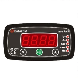 Όργανο πίνακος ψηφιακό DM-0101-48 DTK αμπερόμετρο-βολτόμετρο & συχνόμετρο AC 1-PHASE 96Χ48mm