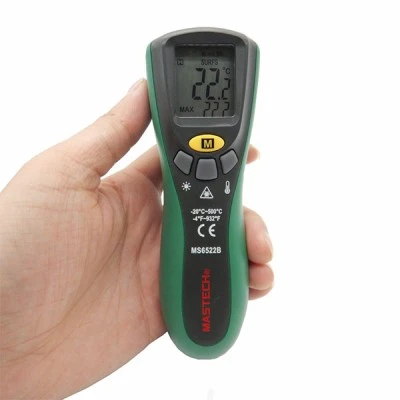 Θερμόμετρο ψηφιακό MASTECH MS6522B υπέρυθρων ακτινών με ένδειξη χαμηλής στάθμης μπαταρίας