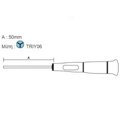 Κατσαβίδι ακριβείας IPHONE7 0.6X50mm Pro s kit SD-081-TRIY06 με αντιολισθητικές λαβές από TPR