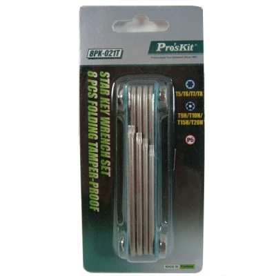 Σετ κατσαβιδιών TORX αναδίπλωσης 8 σε 1 Pro s kit 8PK-021T