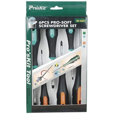 Σετ κατσαβιδιών εργονομικό (±) Pro s kit SD-2301 σε συσκευασία Blister 6 τεμαχίων