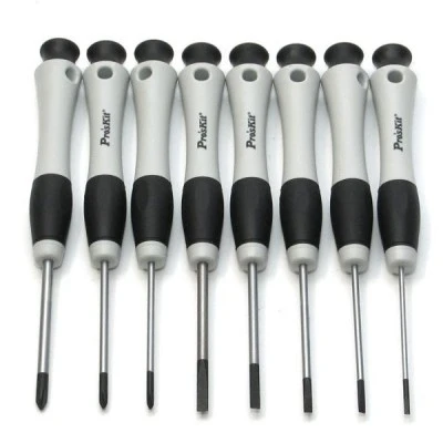 Κατσαβίδια ηλεκτρονικά σετ 8 τεμάχια Pro s kit 8PK-SD002N με περιστρεφόμενη βάση και ειδική λαβή