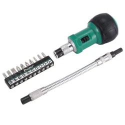 Σετ κατσαβίδια καστάνιας Pro s kit 1PK-201 με ευλύγιστο άξονα σε συσκευασία 10 τεμαχίων