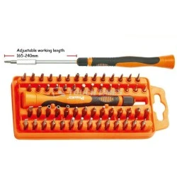 Ηλεκτρονικό σετ κατσαβιδιών Pro s kit SD-9808N σε συσκευασία με 58 εξαρτήματα