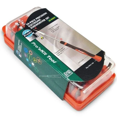 Ηλεκτρονικό σετ κατσαβιδιών Pro s kit SD-9808N σε συσκευασία με 58 εξαρτήματα