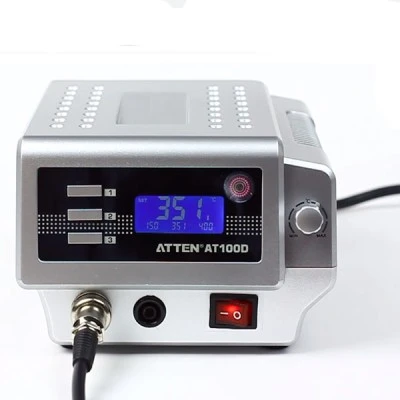 Σταθμός κόλλησης κεραμικός AT60D ATTEN 60W με μεγάλη LCD οθόνη υγρών κρυστάλλων