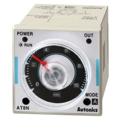 Χρονικό RELAY πίνακος AUTONICS AT8N-1 6 λειτουργιών 2C/O 48X48 0.05s-100h 12VDC 8P
