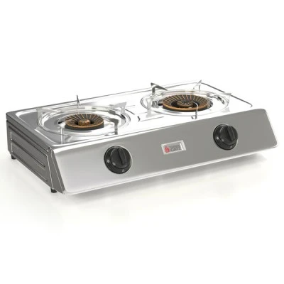 Κουζινάκι χαμηλής πίεσης KS 2S υγραερίου LPG G30 / G31 INOX με αυτόματη ανάφλεξη Κουζινάκι χαμηλής πίεσης KS 2S υγραερίου LPG G30 / G31 INOX με αυτόματη ανάφλεξη