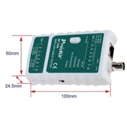 Tester Lan MINI Pro s kit MT-7058 με τηλεφωνική & BNC αποσπώμενο μικρών διαστάσεων