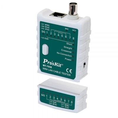 Tester Lan MINI Pro s kit MT-7058 με τηλεφωνική & BNC αποσπώμενο μικρών διαστάσεων