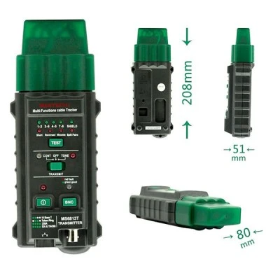 Tester καλωδίων LAN MASTECH MS6813 τηλεφωνικών ομοαξονικών με γεννήτρια σήματος LCD MGL/C/E
