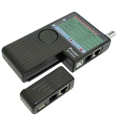 Tester lan Pro s kit MT-7057N με τηλεφωνική BNC - USB και ενδεικτική λυχνία για κάθε αγωγό