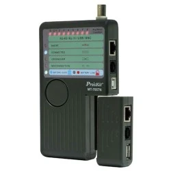 Tester lan Pro s kit MT-7057N με τηλεφωνική BNC - USB και ενδεικτική λυχνία για κάθε αγωγό
