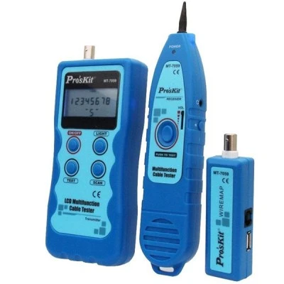 Ψηφιακό LAN TESTER CABLE Pro s kit MT-7059 με γεννήτρια σήματος LCD & USB