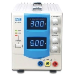 Τροφοδοτικό πάγκου MCP M10-QS305 5A 30V με 2 διπλές οθόνες LED και προστασία από υπερτάσεις