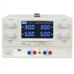 Τροφοδοτικό πάγκου MCP M10-QD305 2X5A 2X30V LED BLUE χαμηλής κυμάτωσης τάσης & θορύβου