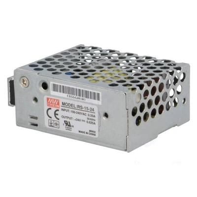 Τροφοδοτικό MEAN WELL 15W 12V 0-1.30A MINI RS15-12 για όλες τις χρήσεις