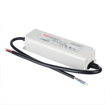 Τροφοδοτικό LPV150-12 MEAN WELL 150W 12V για ταινίες & λάμπες LED στεγανό IP67