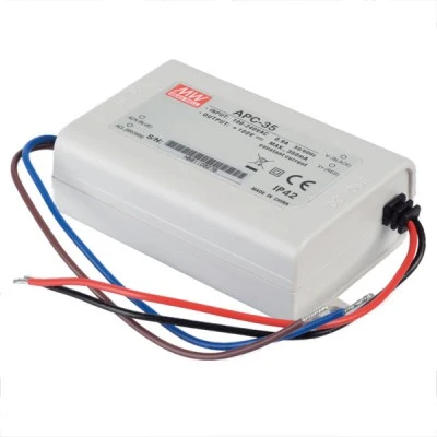 Τροφοδοτικό LED MEAN WELL APC35-700 σταθερού ρεύματος 35W 15-50V στεγανό IP42