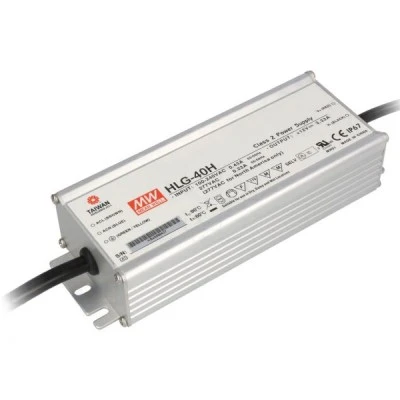 Τροφοδοτικό MEAN WELL HLG40H-12 40W 12VDC για ταινίες & λάμπες LED στεγανό IP67